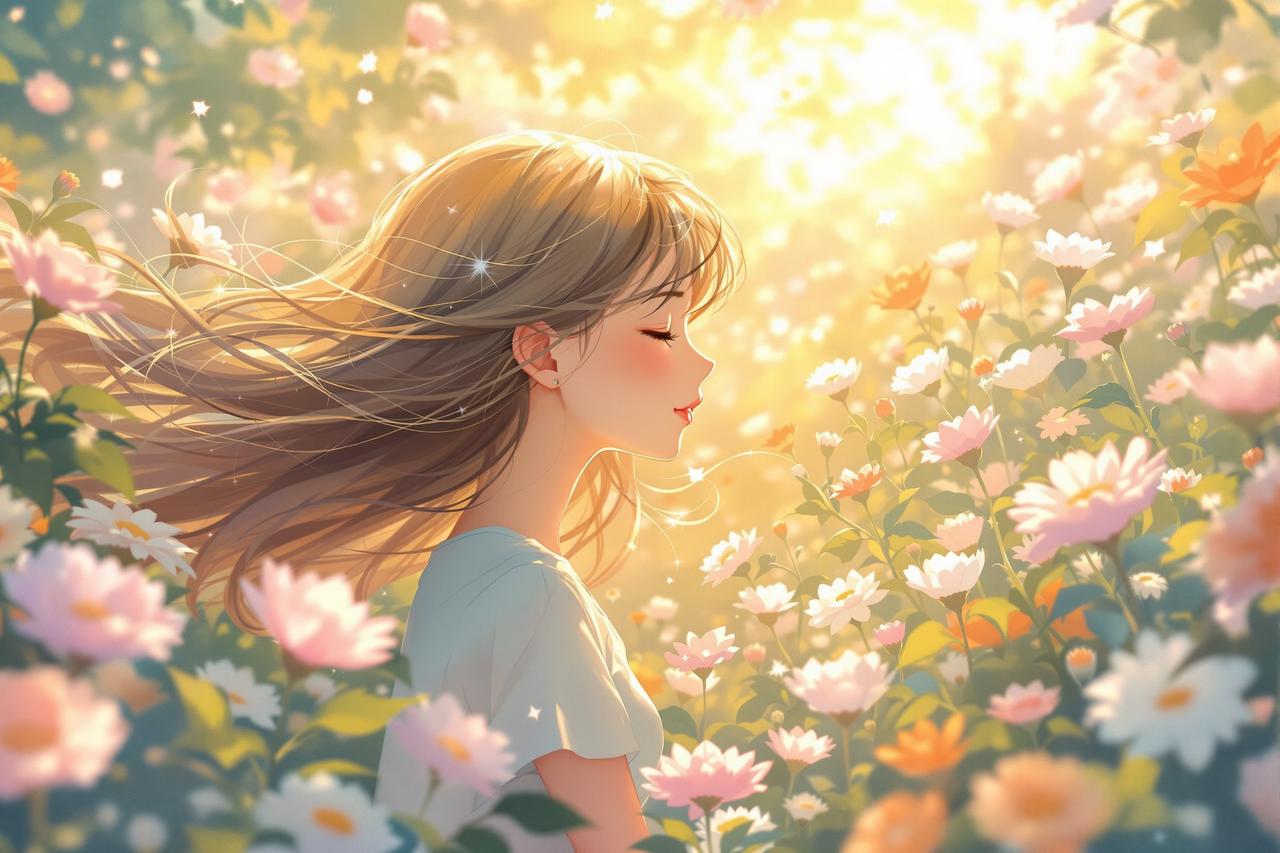 红果漫剧作品 - 花与少女